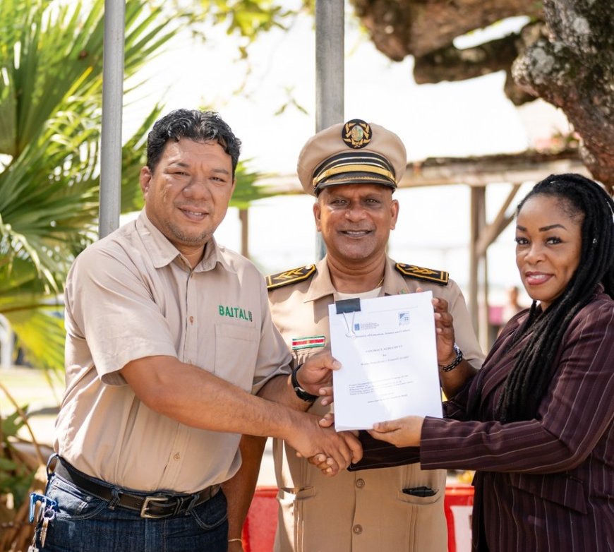 Overeenkomst getekend voor rehabilitatie van Waterkant in Paramaribo