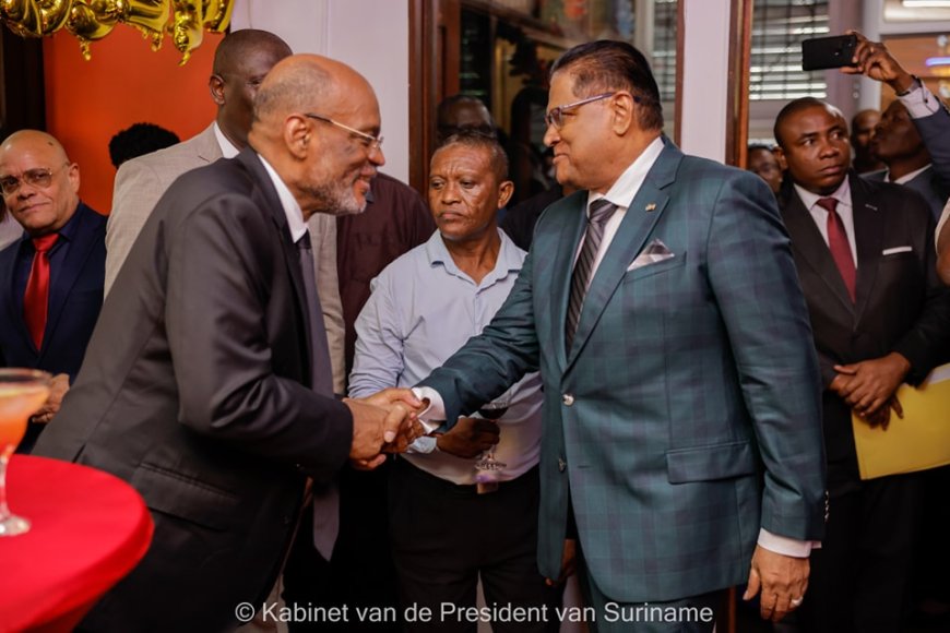 Bezoek Haïtiaanse premier aan Suriname voegt nieuwe dimensie toe aan bilaterale samenwerking