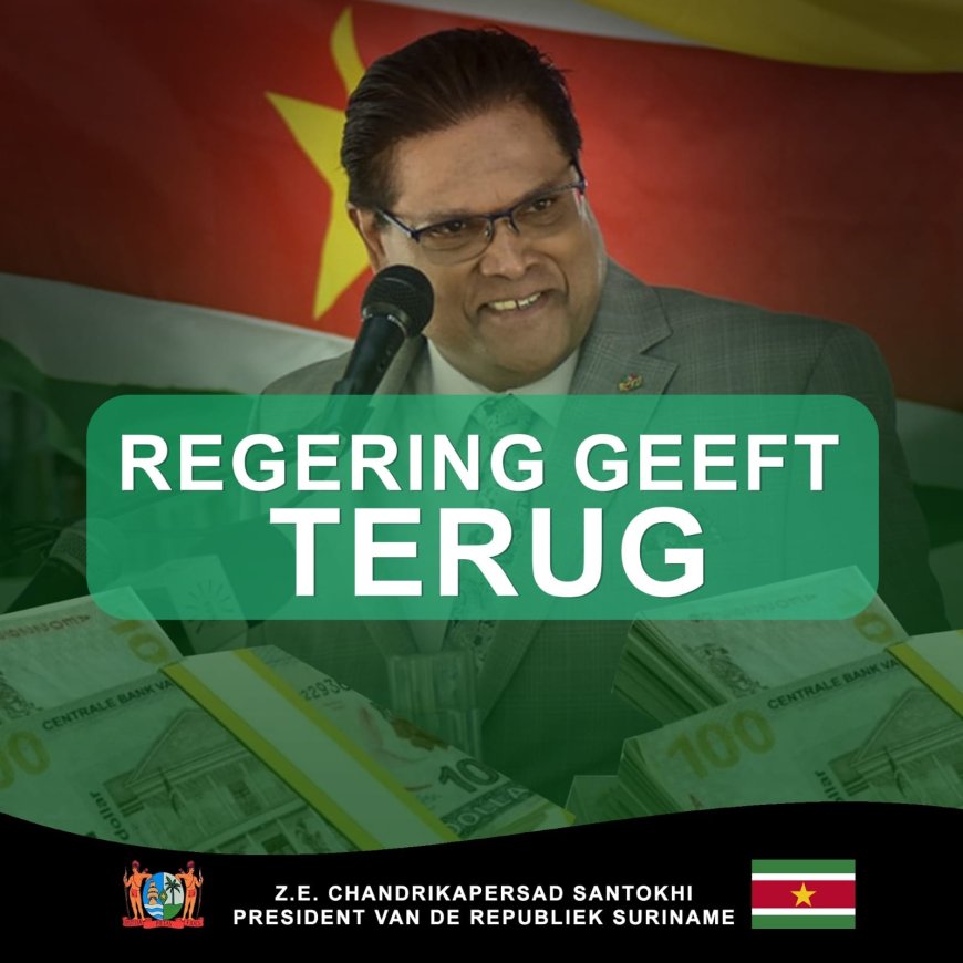 Regering geeft terug